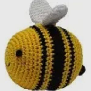 Bumble Bee Knit Knack-New Animal Organic Cotton Pet Toys